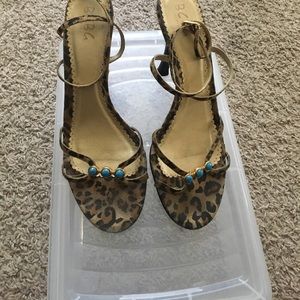 BCBG strappy heels